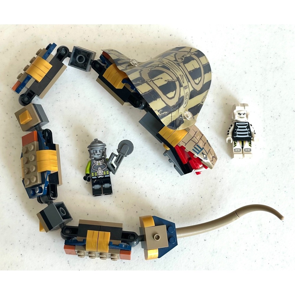 Legos Cobra Only Rare from Pharaoh's Quest Cursed Cobra Statue + 2 Minifigures - Picture 2 of 5